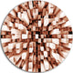 Reflective Checkered Cube, Contemporary Round Wall Art, 11"