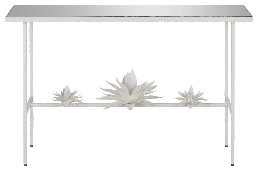Sisalana White Console Table