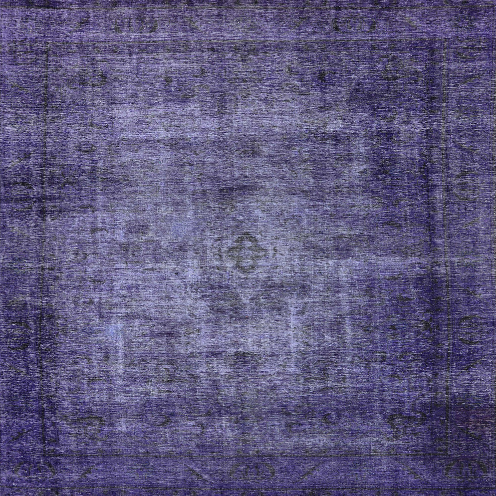 Ahgly Company Indoor Square Mid-Century Modern Area Rugs, 3' Square