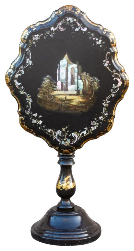 Antique French Mother of Pearl Inlaid Table