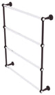 Pacific Beach 4 Tier 30" Ladder Towel Bar with Dotted Accents, Antique Bronze