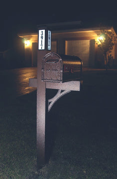 Solar Light Mailbox Package, Bronze