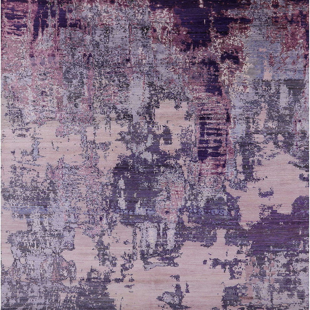Ahgly Company Indoor Square Mid-Century Modern Area Rugs, 7' Square