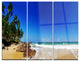 "Tropical Paradise" Photo Metal Wall Art, 3 Panels, 36"x28"
