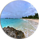 Clearwater Beach Bermuda, Beach Disc Metal Artwork, 23"