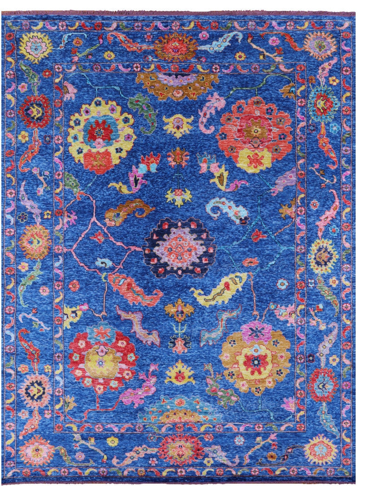 10' 3" X 13' 9" Turkish Oushak Handmade Wool Rug - Q16103