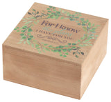 Keep Sake Box, For I Know The Plans, MDF