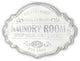 Enamel Finished Laundry Room Sign