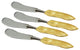 Elegance Gold Feather Butter/Pate Knives, Set of 4