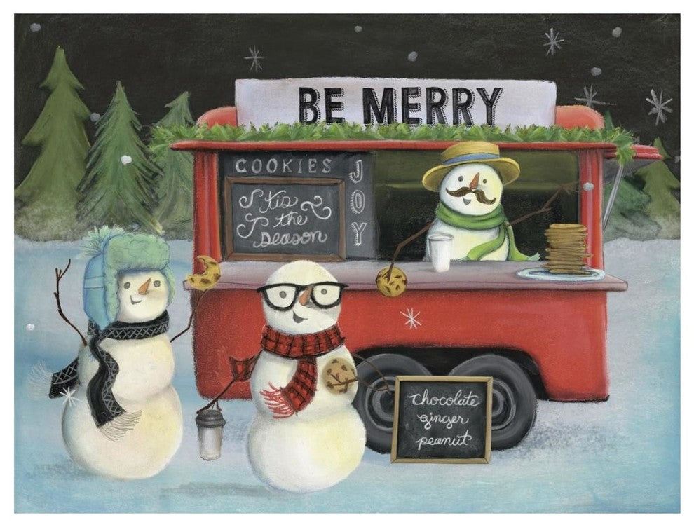 "Christmas on Wheels III" Digital Paper Print by Mary Urban, 18"x14"