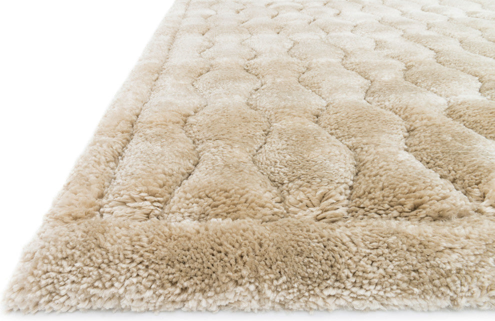 1.5" Thick, Plush, Comfortable Dream Shag DR-03 Rug, Beige, 3'9"x5'6"