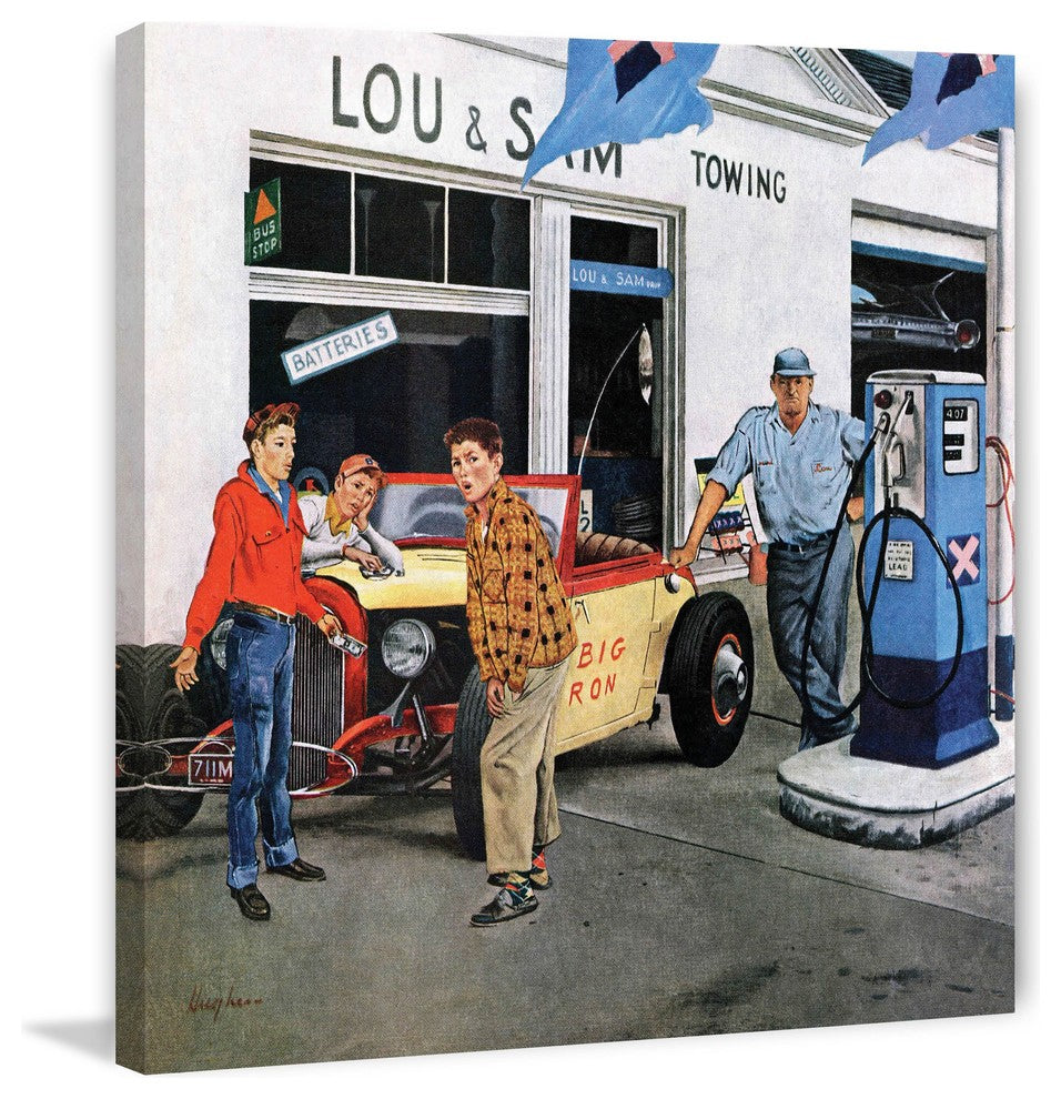 "Gas Money" Painting Print on Canvas by George Hughes