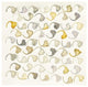 "Pewter and Brass Pattern" Digital Paper Print by Shirley Novak, 32"x32"