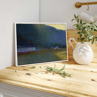 "Riverside Journey" - Peaceful River Landscape Canvas Art
