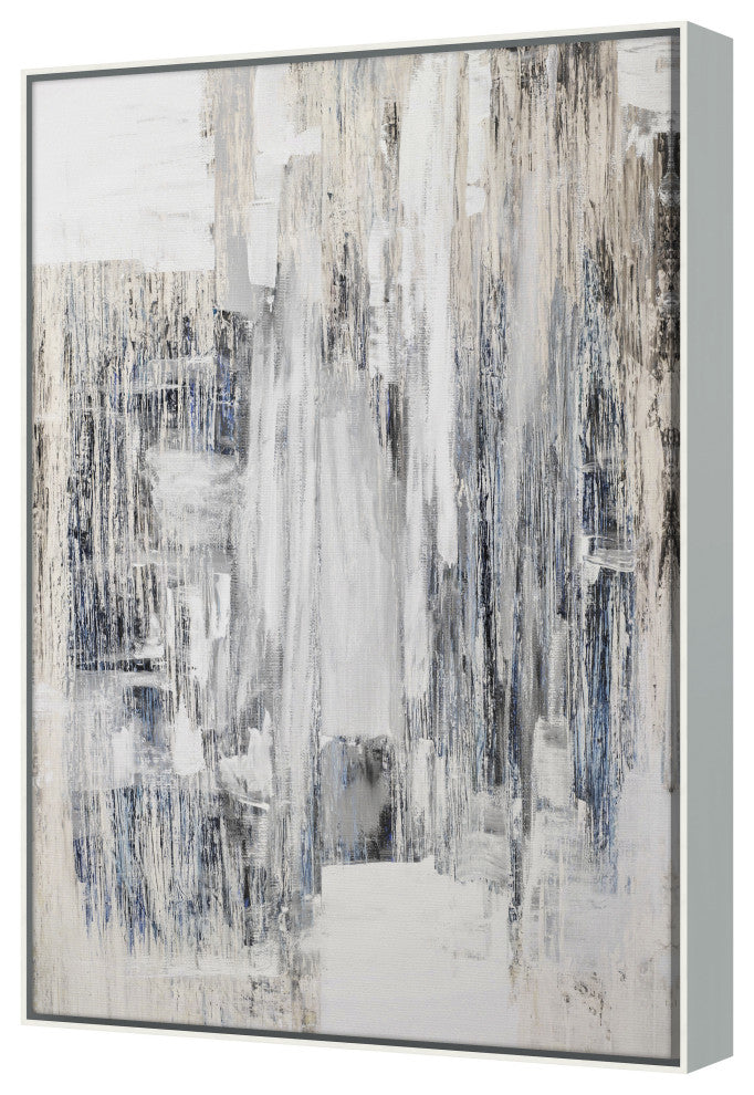 Indigo Rain 1 Fine Art Print, White, 60"x40"