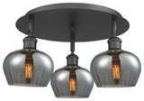 Innovations Fenton 3 18.25" Flush Mount Matte Black