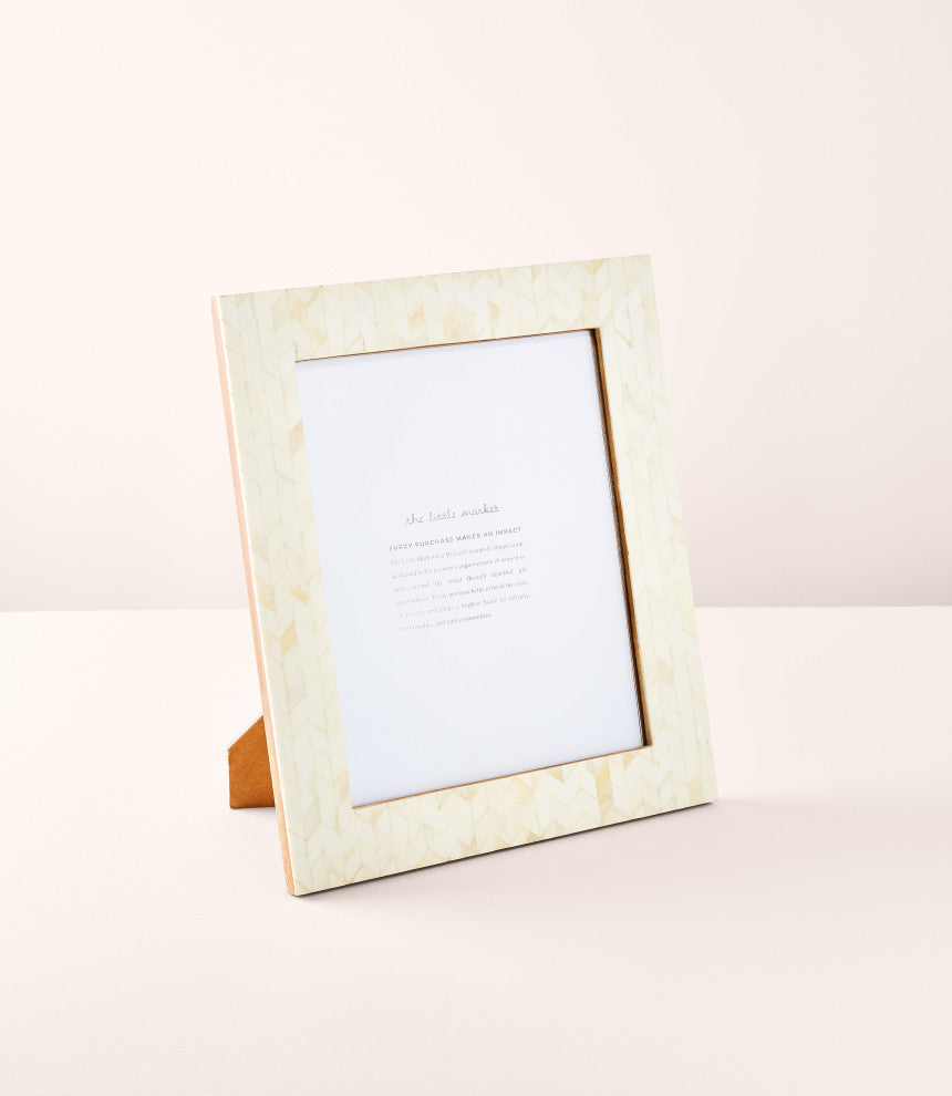 Artemis 8"x10" Picture Frame Carved Bone