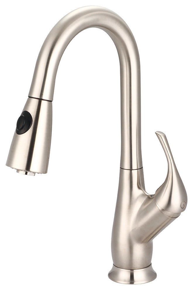 Single Handle Pull-Down Kitchen Faucet, Pvd Brushed Nickel