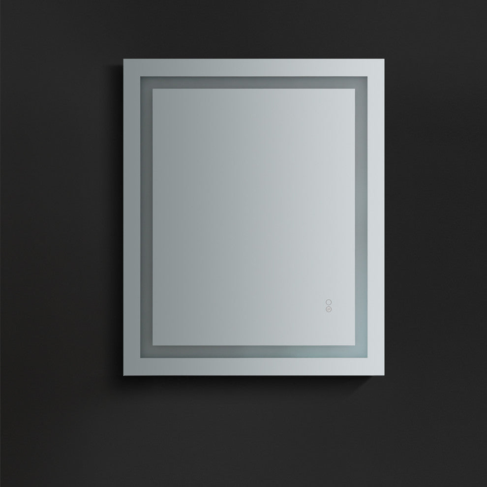 Santo Bathroom Mirror With LED Lighting and Defogger, 24"x30", 36"x30"