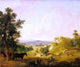 Thomas Hewes Hinckley Landscape with Horses, 20"x25" Gallery Wrapped Canvas