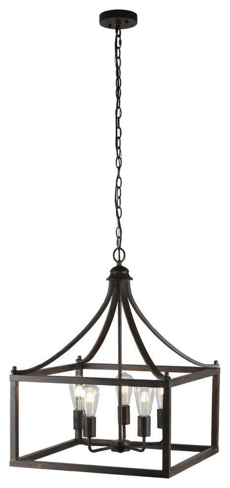 CHLOE Lighting CH6H805AW20-UP5 RYDER Farmhouse 5 Light Antique Ceiling Pendant