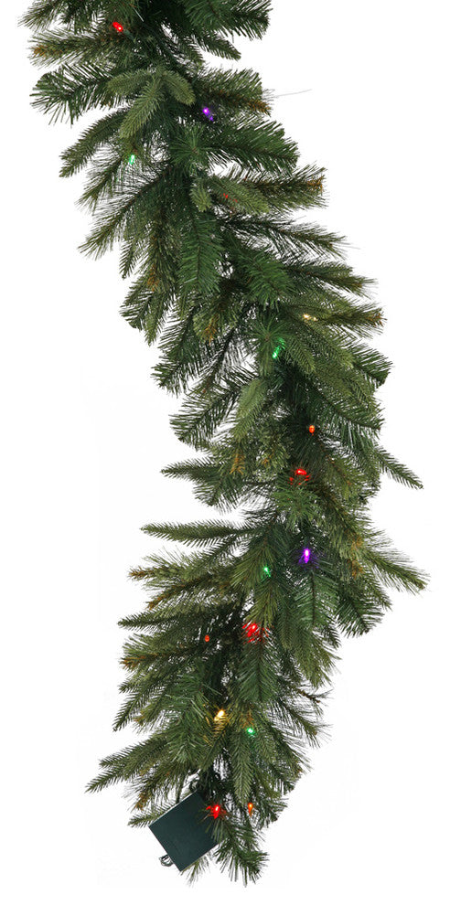 9' X 14" Cashmere Garland Led100Multi