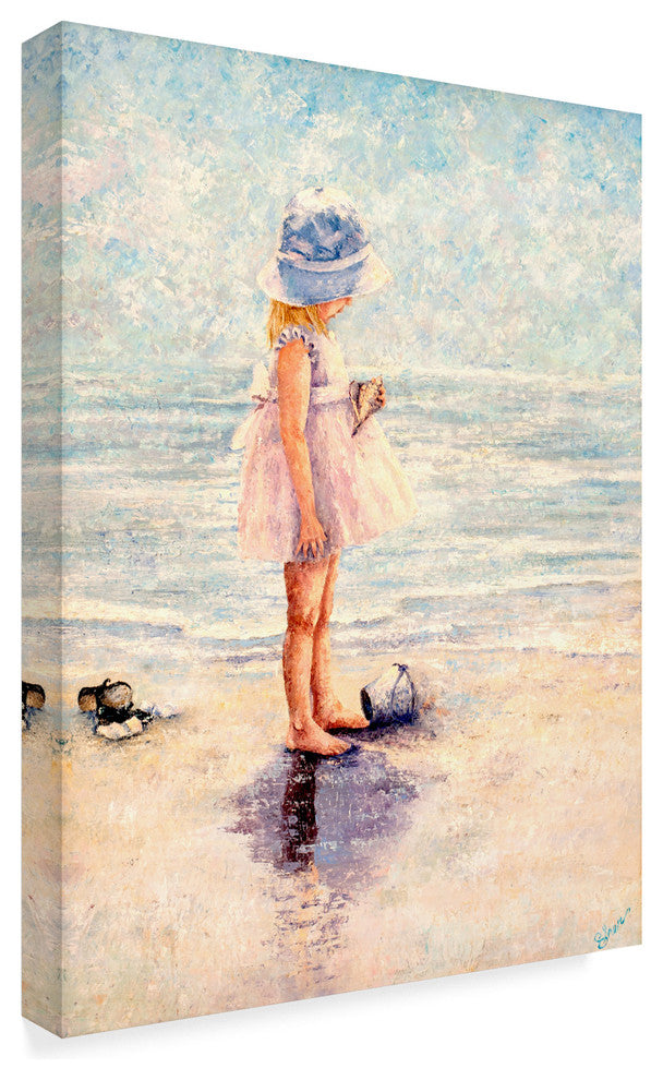 "Discoveries At The Beach" by Sher Sester, Canvas Art, 32"x24"