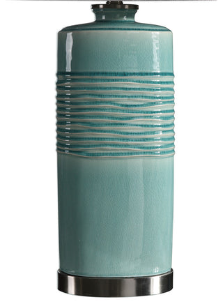 Rila Distressed Teal Table Lamp
