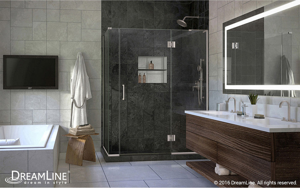 Dreamline Unidoor-X 58"x34.375"x72" Hinged Shower Enclosure
