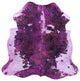 Pink Metallic Cowhide Rug 6' 4" X 6' 5" C2101