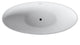 Rimini 34 x 73 Artificial Stone Freestanding Soaker Bathtub with Center Drain