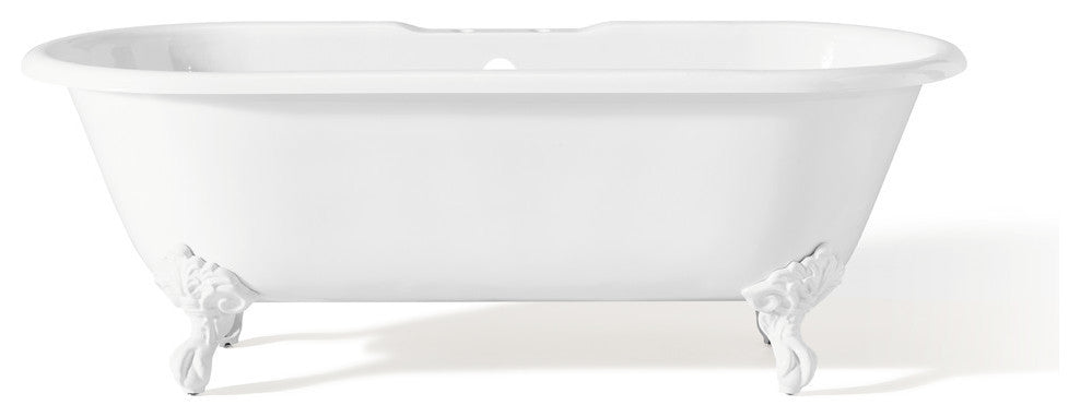 Cheviot Products Regal Cast Iron Bathtub With Faucet Holes