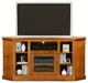 Eagle Furniture 63" Coastal Corner Entertainment Console , Chocolate Mousse