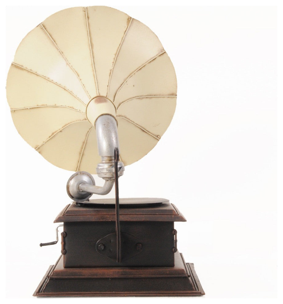 c1911 HMV Gramophone Built to Scale Model Sculpture