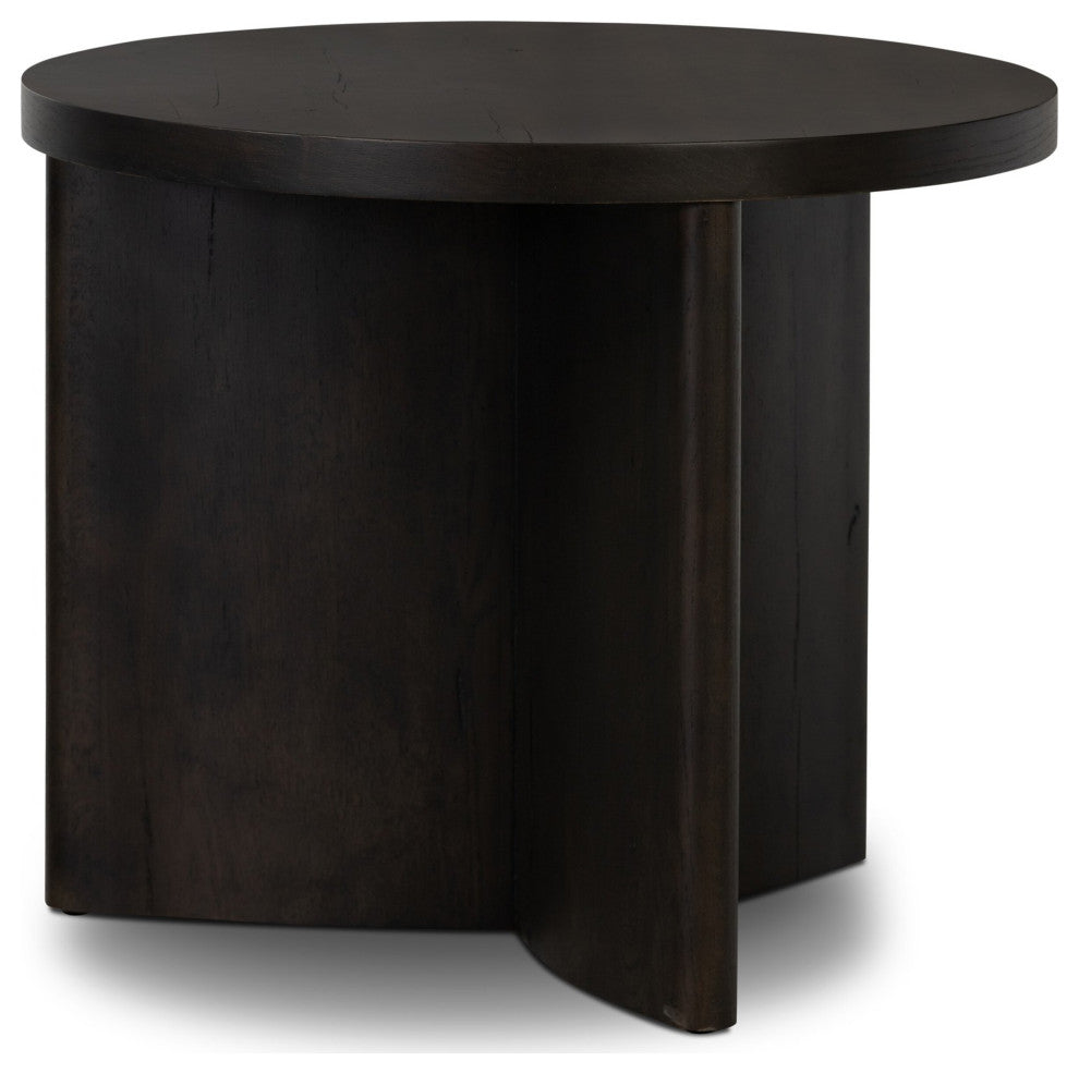 Toli End Table, Wood Smoked Black, Smoked Black Veneer
