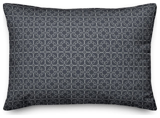 Slate Delicate Pattern 14x20 Spun Poly Pillow