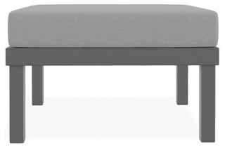 Larssen Cushion Deep Seating Outdoor Ottoman, Dazzle/Graphite