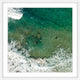 "Surf Crash" Framed Print by Karolis Janulis