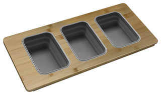 Over The Sink Serving Board With 3 Containers A-910