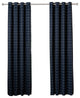 Plaid Curtains, Pair, Navy, 96"