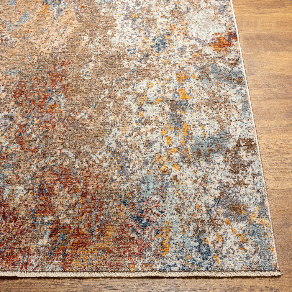 Misterio MST-2307 Brown Multi Machine Woven 5' x 7'8" Rug