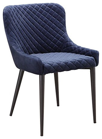 Contemporary Etta Dining Chair Dark Grey - Grey