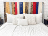 Handcrafted Headboard, Leaner Style, Americana Mix, Twin