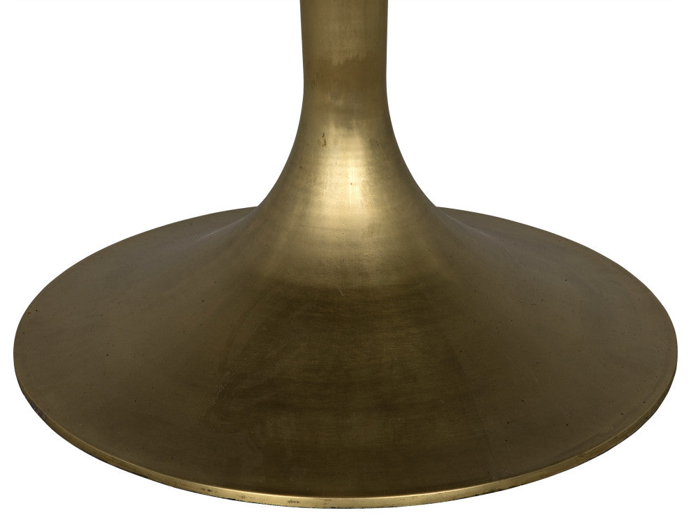 NOIR Furniture - Herno Table in Metal w/Brass Finished Base - GTAB541MB