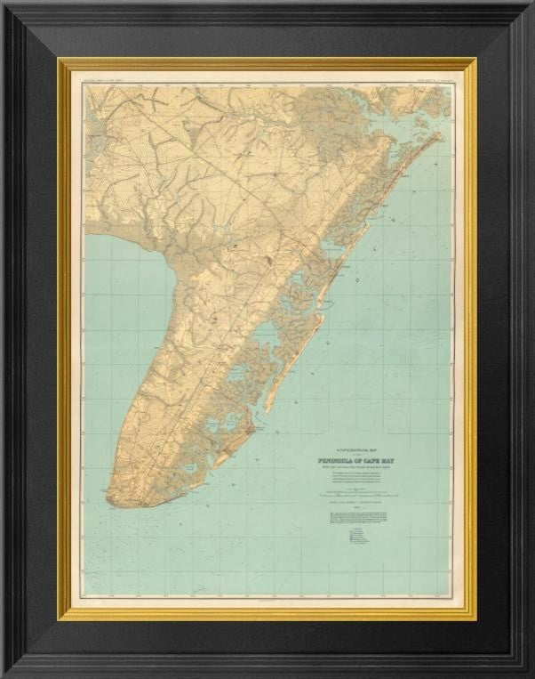 "Cape May, New Jersey, 1888"  by Geological Survey of New Jersey, 16x20"