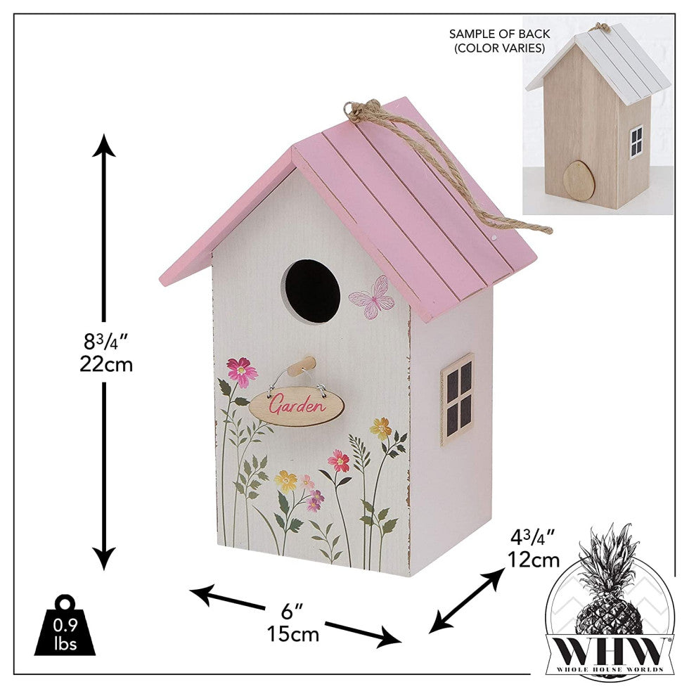 Rustic GArden Birdhouse, 8.75 Inches