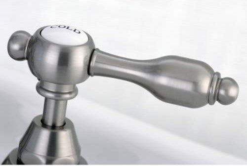 Kingston Brass Bridge Bathroom Faucet With Brass Pop-Up, Oil Rubbed Bronze