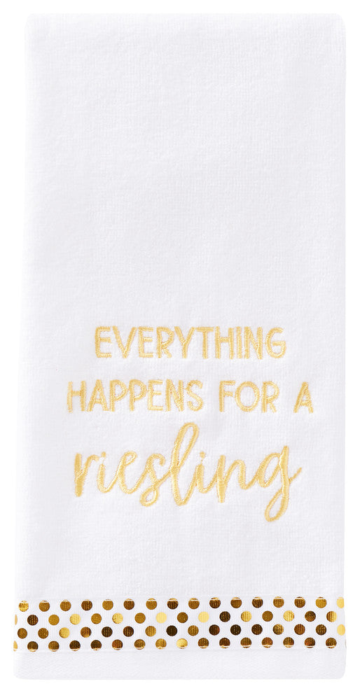 SKL Home 2-Piece Everything Happens Hand Towel Set