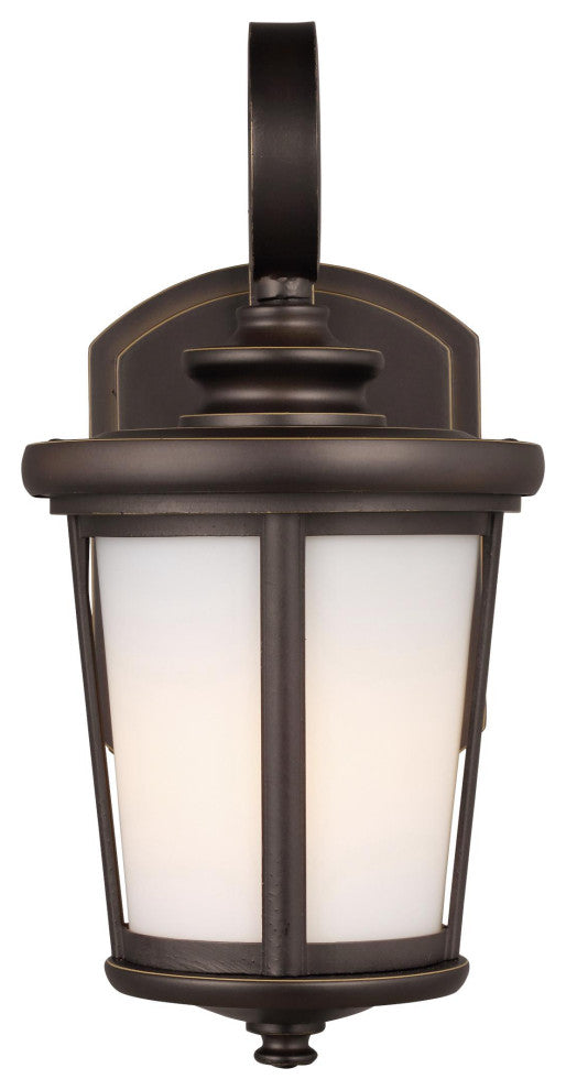 Eddington Small 1-Light Outdoor Wall Lantern, Antique Bronze