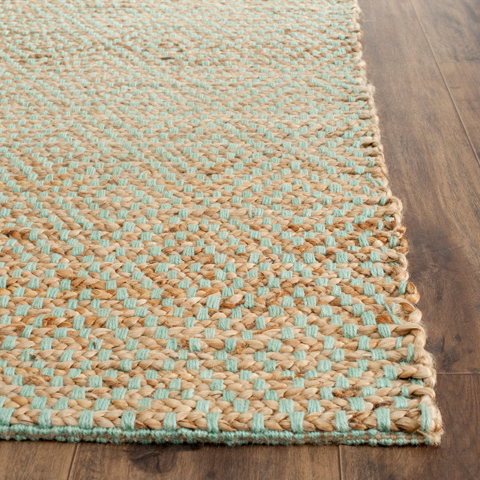 Safavieh Natural Fiber Nf453A Rug, Natural/Green, 2'6" X 4'0"